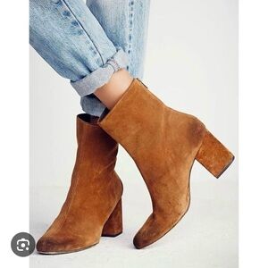 Free People Shoes Cecile Suede Brown Boots